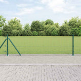 Vidaxl afrasteringspaal groen 25 x 0,5 m (16 x 16 mm gaas) staal