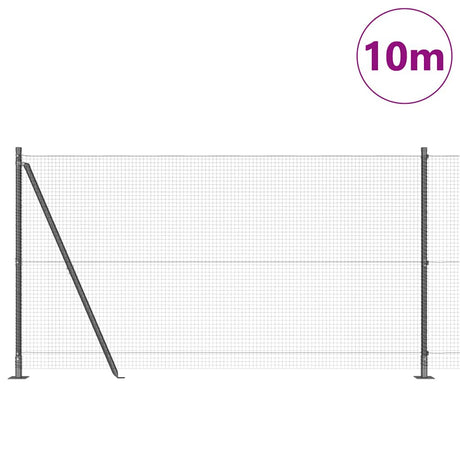 Vidaxl afrasteringspaal grijs 10 x 1,2 m (19 x 19 mm gaas)