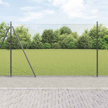 Vidaxl afrasteringspaal grijs 10 x 1,4 m (19 x 19 mm gaas)