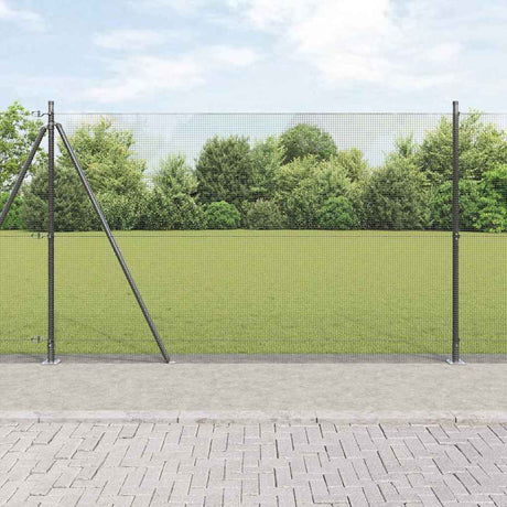 Vidaxl afrasteringspaal grijs 10 x 1,6 m (12 x 12 mm gaas)