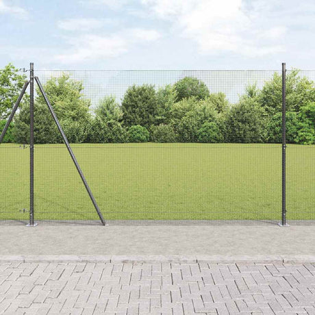 Vidaxl afrasteringspaal grijs 10 x 1,6 m (16 x 16 mm gaas)