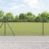 Vidaxl afrasteringspaal grijs 25 x 1 m (12 x 12 mm gaas) staal