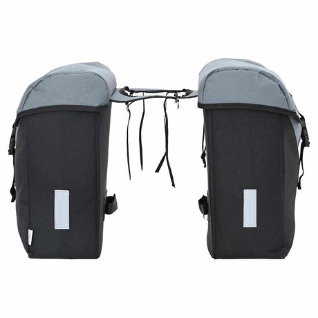 Vidaxl fietstas grijs en zwart 31.5 x 15.5 x 40 cm polyester