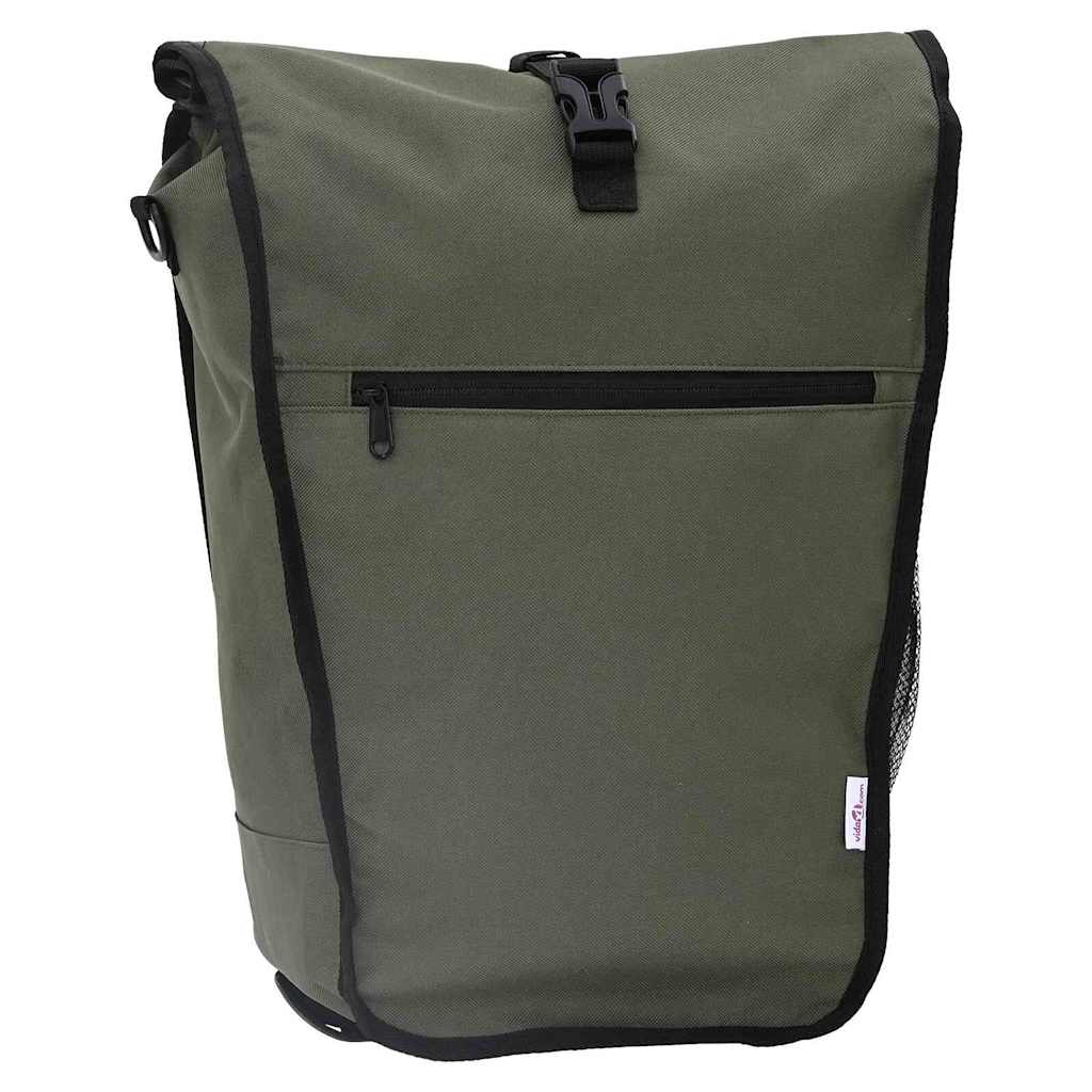 Vidaxl fietstas olijfgroen 34 x 16 x 59 cm polyester