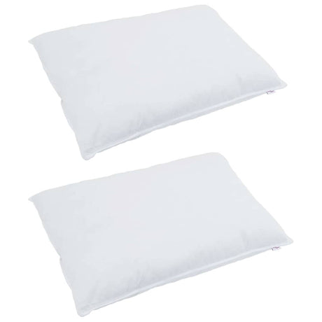 Vidaxl hoofdkussen met kussen 2 pcs wit 50 x 70 cm veren