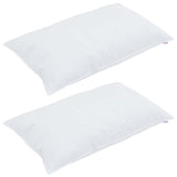 Vidaxl hoofdkussen met kussen 2 pcs wit 40 x 80 cm katoen