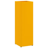 Vidaxl paraplu standaard mosterdgeel 15,5 x 15,5 x 49 cm metaal