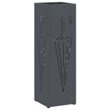 Vidaxl paraplu standaard antraciet 15,5 x 15,5 x 49 cm metaal
