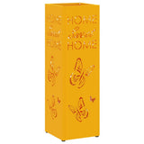 Vidaxl paraplu standaard mosterdgeel 15,5 x 15,5 x 49 cm metaal