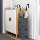 Vidaxl paraplu standaard antraciet 15,5 x 15,5 x 49 cm metaal