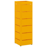 Vidaxl paraplu standaard mosterdgeel 15,5 x 15,5 x 49 cm metaal