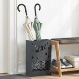 Vidaxl paraplu standaard antraciet 28 x 12 x 41 cm staal