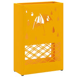 Vidaxl paraplu standaard mosterdgeel 28 x 12 x 41 cm staal