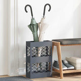 Vidaxl paraplu standaard antraciet 28 x 12 x 41 cm staal
