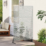 Vidaxl privacyscherm grijs 100 x 50 x 180 cm staal