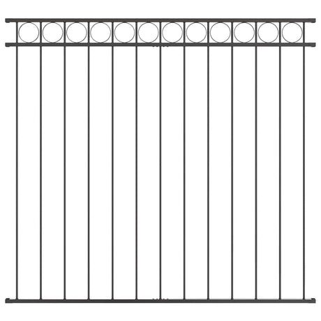 Vidaxl hecelement grijs 170 x 120 cm staal