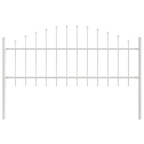 Vidaxl tuinhek wit 170 x 140 cm gepoedercoat staal