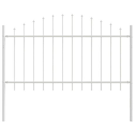 Vidaxl tuinhek wit 170 x 140 cm gepoedercoat staal