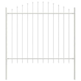 Vidaxl tuinhek wit 170 x 190 cm gepoedercoat staal