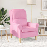 Vidaxl fauteuil roze stof