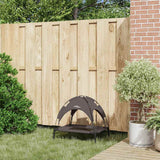 Vidaxl hondenbed bruin 62 x 48 x 61 cm staal