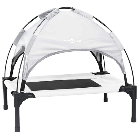 Vidaxl hondenbed zilvergrijs 76 x 62 x 70,5 cm staal