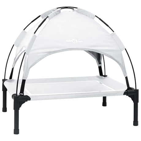 Vidaxl hondenbed zilvergrijs 71 x 64 x 71 cm staal