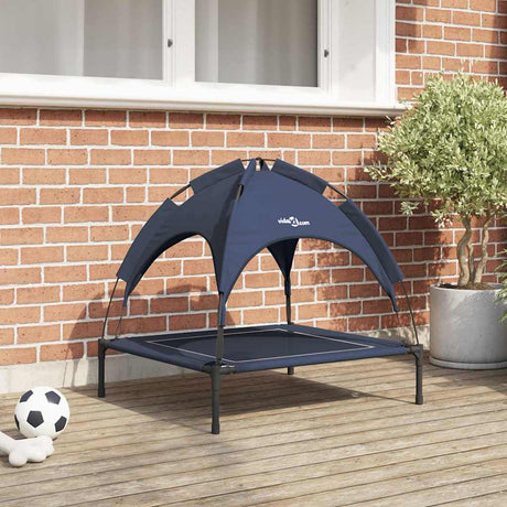 Vidaxl hondenbed marineblauw 71 x 64 x 71 cm staal