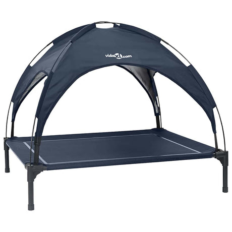 Vidaxl hondenbed marineblauw 104 x 86 x 84,5 cm staal