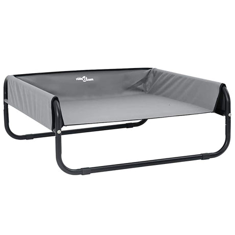 Vidaxl hondenbed lichtgrijs 70 x 70 x 28,5 cm staal