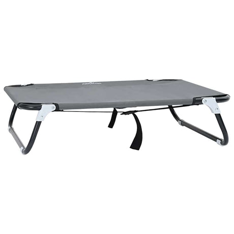 Vidaxl hondenbed lichtgrijs 80 x 55 x 18 cm staal