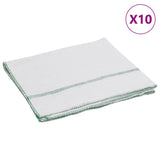 Vidaxl Reinigungstücher 10 STED 50 x 60 cm Weiß und Grün