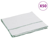 Vidaxl Cleaning Cloths 50 Sted 50x60 cm hvid og grøn