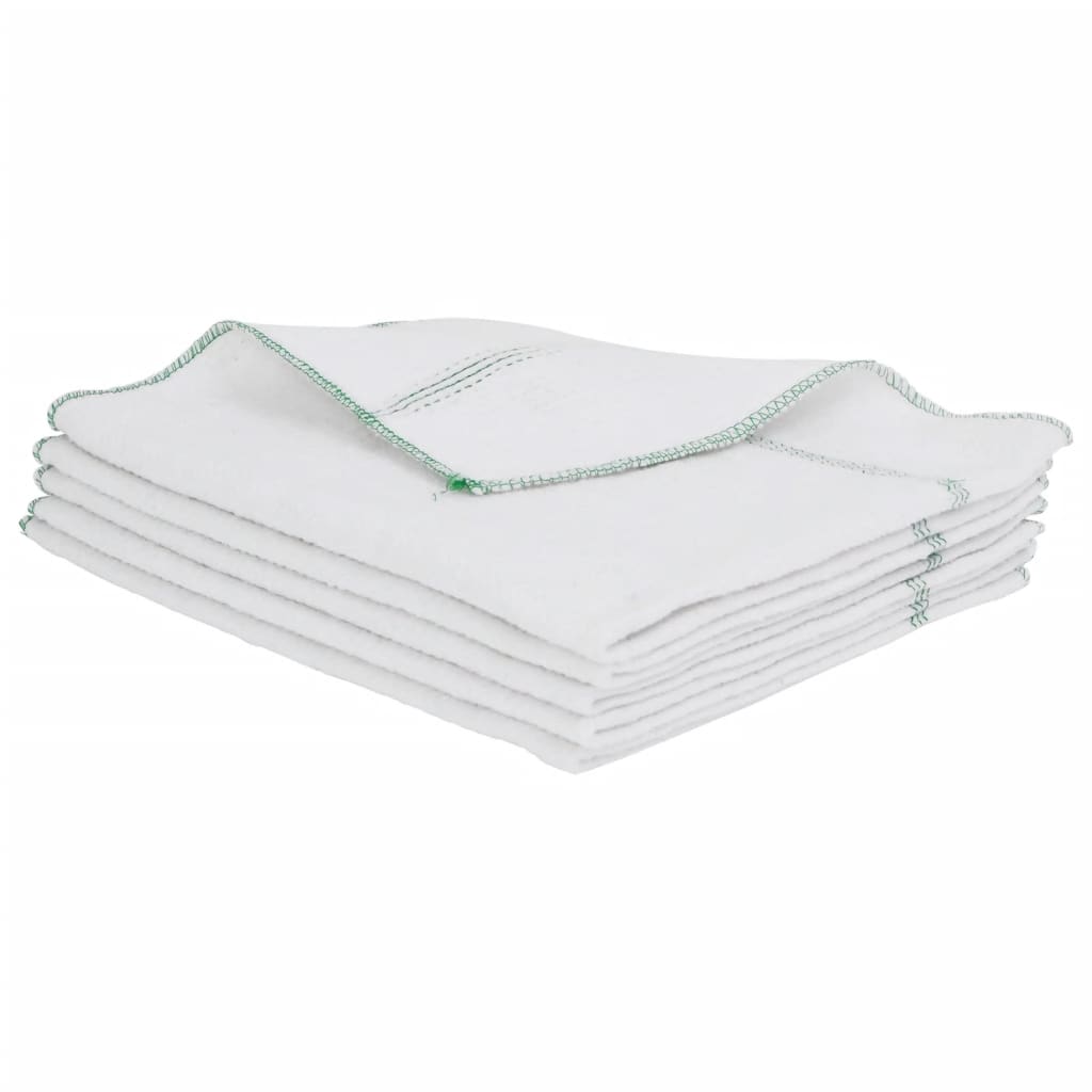 Vidaxl Cleaning Cloths 50 Sted 50x60 cm hvid og grøn