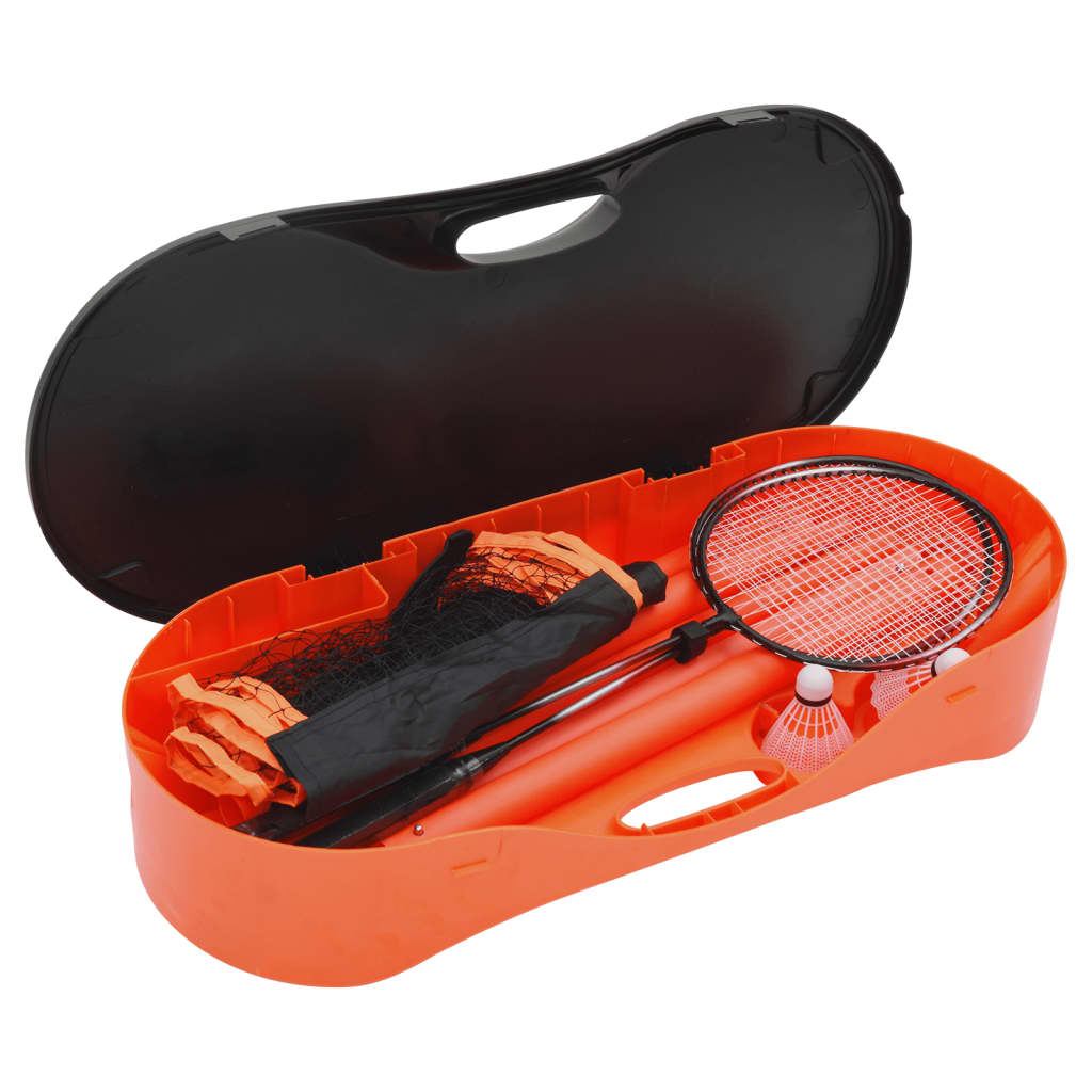 Vidaxx Badminton-Set mit 2 Schlägern, Netz und Aufbewahrungskoffer 292x30x152 cm