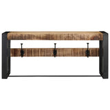 Vidaxx Garderobenständer 80x35x35 cm aus massivem, rauem Mangoholz