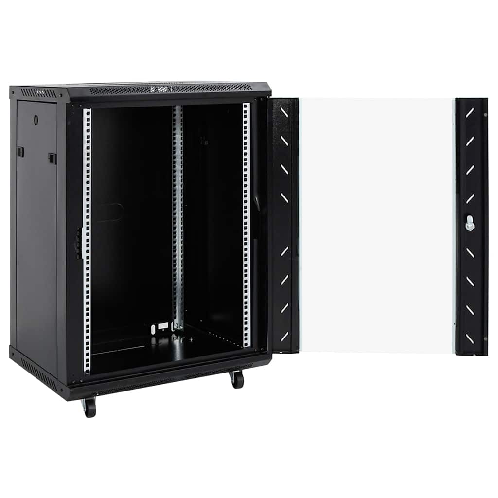 Vidaxxl Netzwerkschrank 15u 19 IP20 53x40x80 cm schwarz