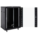Vidaxxl Netzwerkschrank 15u 19 IP20 53x40x80 cm schwarz
