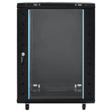 Vidaxxl Netzwerkschrank 15u 19 IP20 53x40x80 cm schwarz