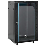 Vidaxxl Netzwerkschrank 18u 19 IP20 60x60x100 cm schwarz