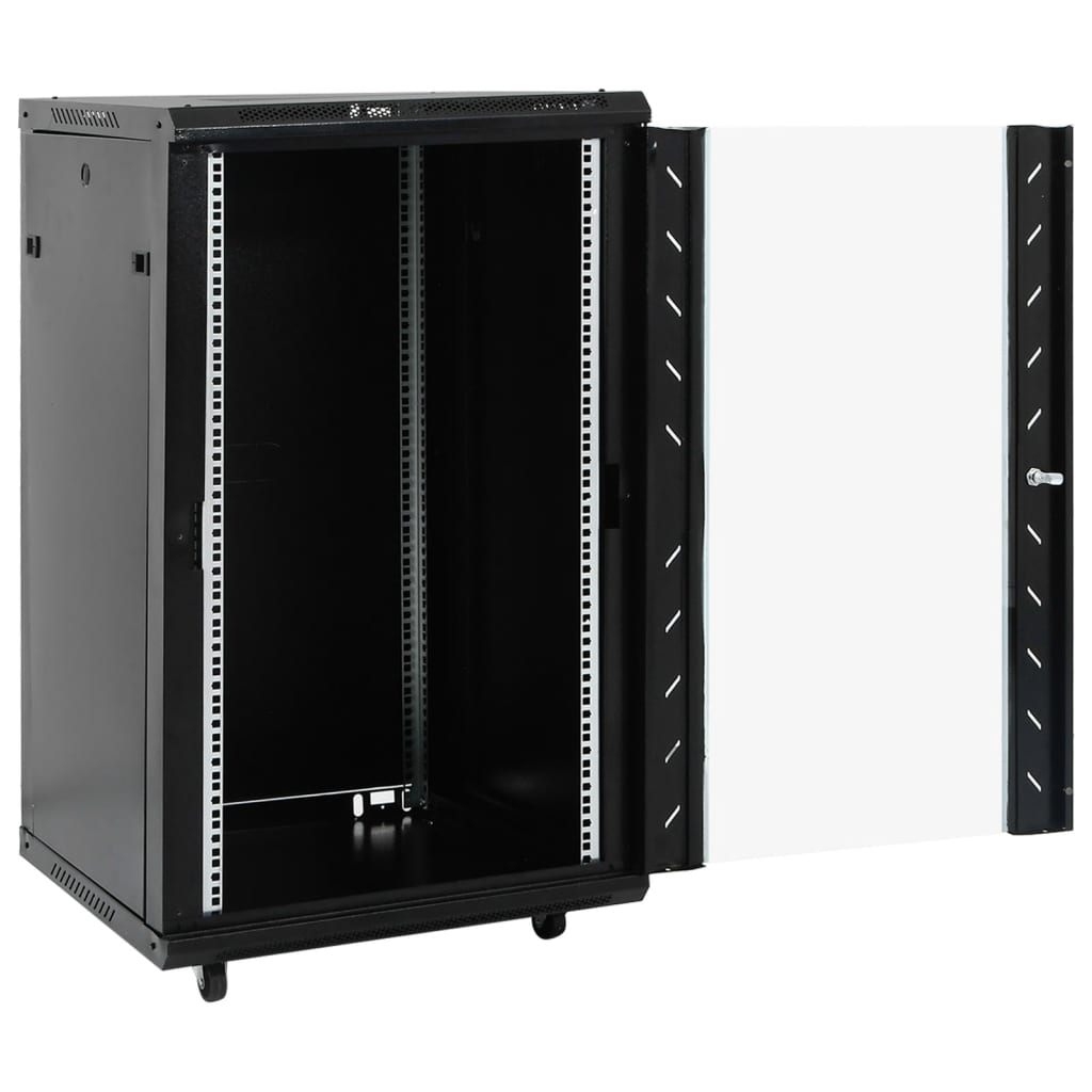 Vidaxl Network Cabinet 18H 19 19 IP20 60x60x100 cm Black