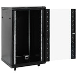 Vidaxxl Netzwerkschrank 18u 19 IP20 60x60x100 cm schwarz