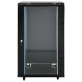 Vidaxxl Netzwerkschrank 18u 19 IP20 60x60x100 cm schwarz