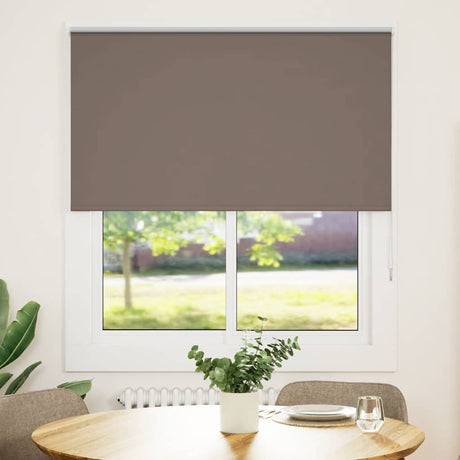 Vidaxl rolgordijn verduisterend koffie 140x150 cm stofbreedte 136,6 cm