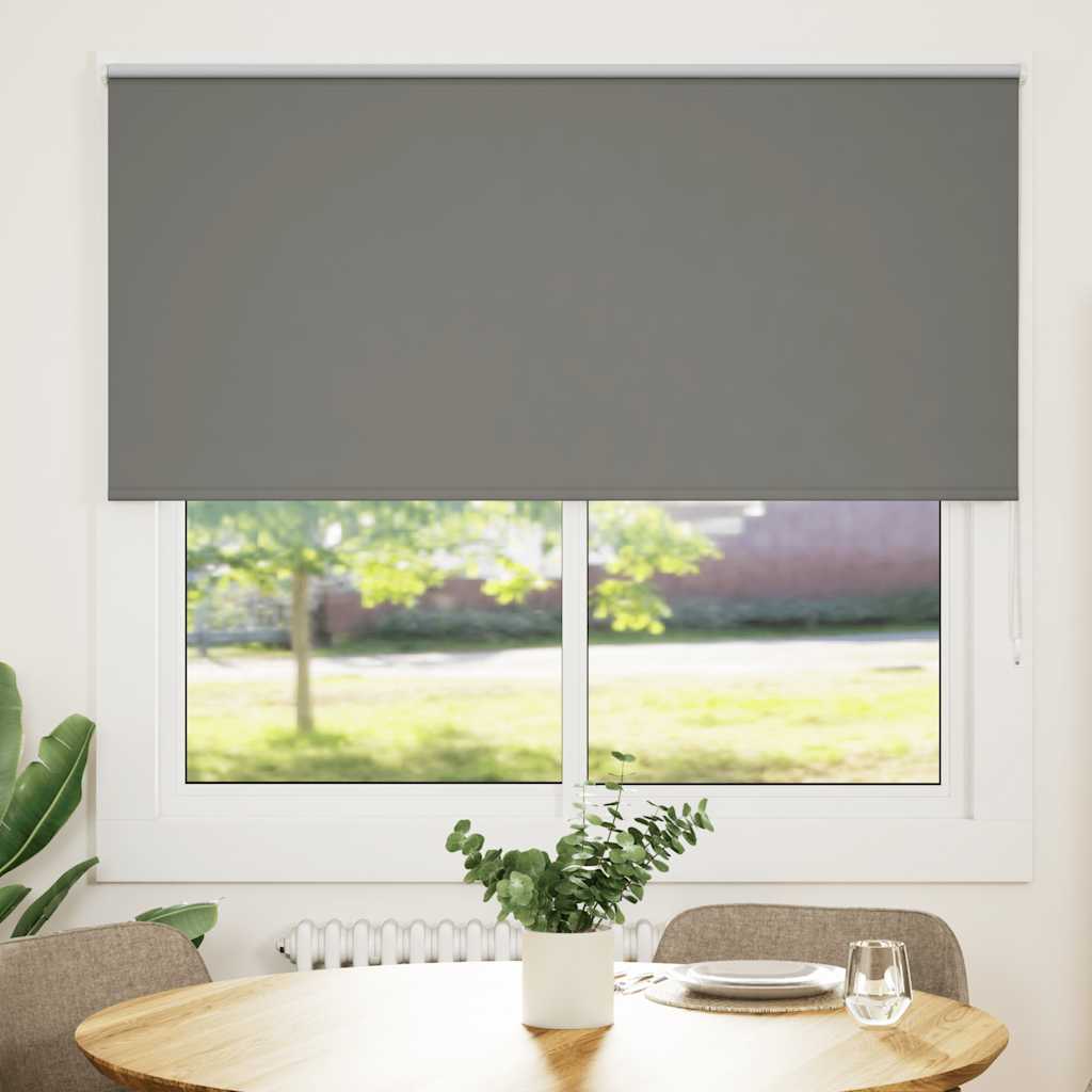 Vidaxl rolgordijn verduisterend 155x130 cm stofbreedte 151,6 cm grijs