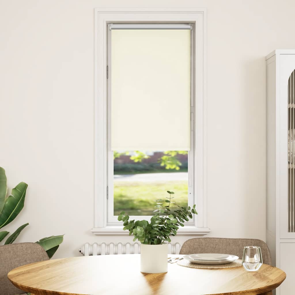 Vidaxx Verdunkelungsrollo 40x130 cm Stoffbreite Offwhite