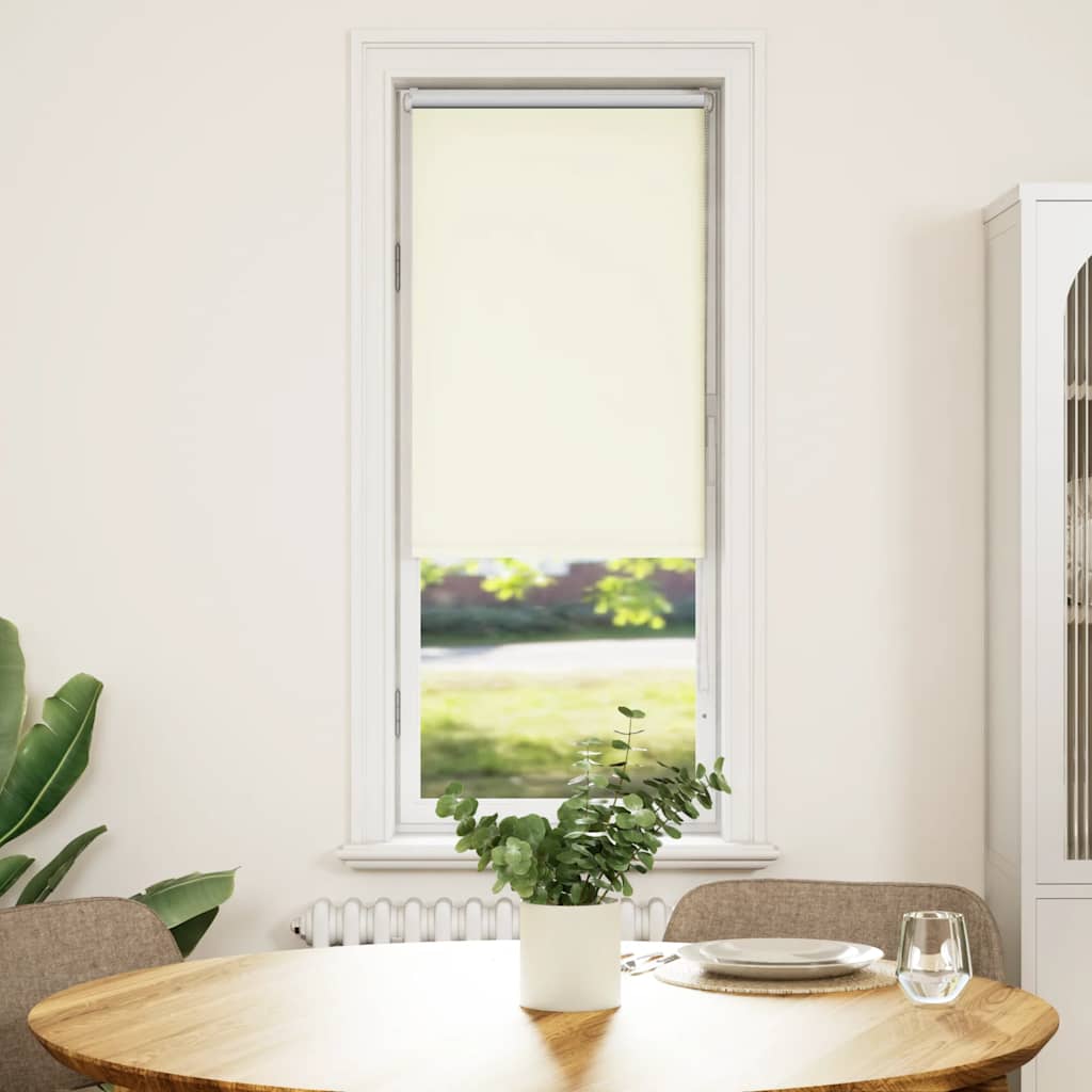 Vidaxx Verdunkelungsrollo 60x130 cm Stoffbreite Offwhite