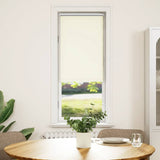 Vidaxx Verdunkelungsrollo 60x130 cm Stoffbreite Offwhite
