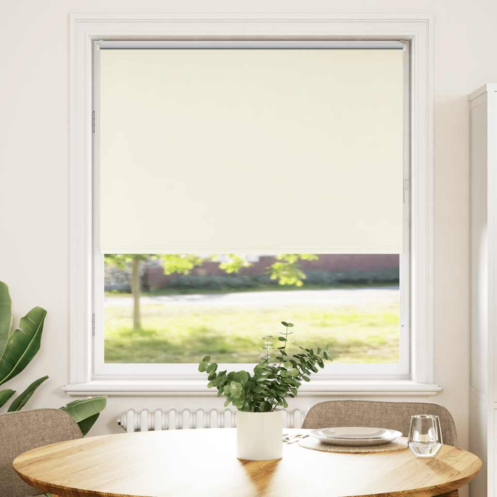 Vidaxx Verdunkelungsrollo Offwhite 90x150 cm Stoffbreite