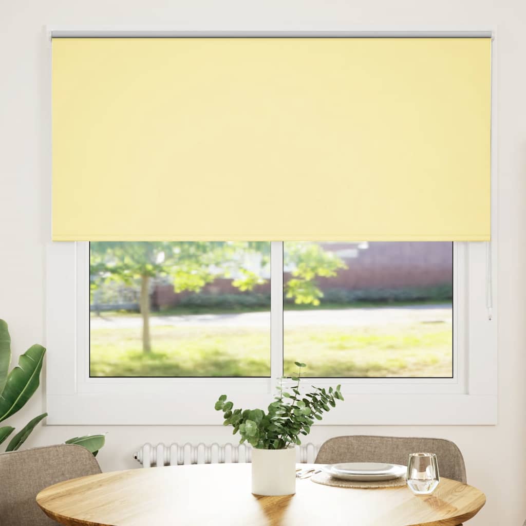 Vidaxx Verdunkelungsrollo 155x150 cm Stoffbreite 151,6 cm Gelb